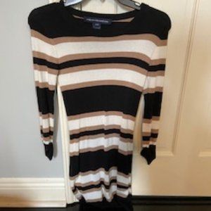 French Connection Striped Sweater Dress